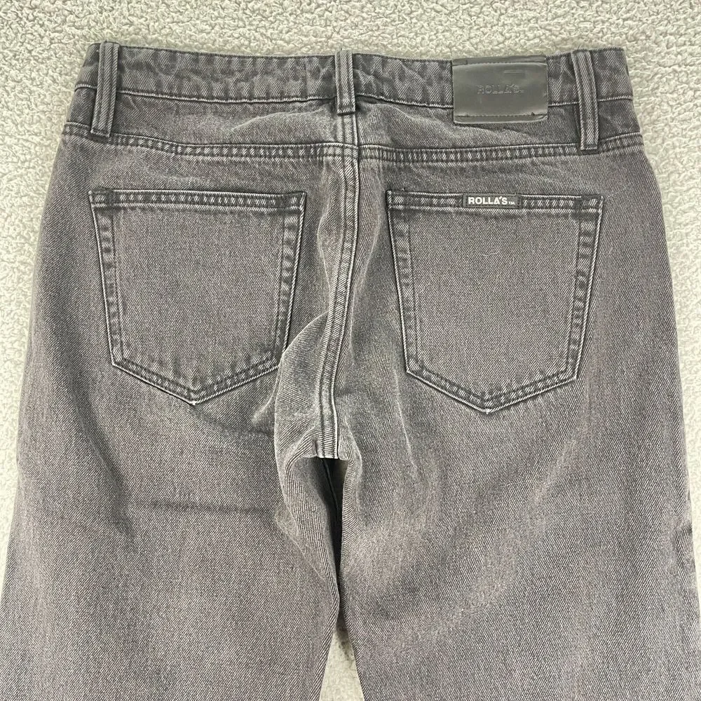 Rolla's Jeans Womens 30x32 Black Straight Leg Vintage Inspired Australian Denim - Picture 5 of 10